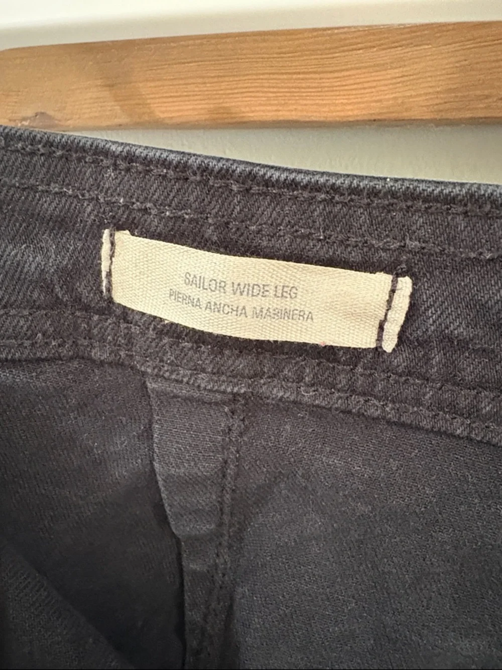 Universal Thread Women's High-Rise Sailor Wide Leg Ankle Jeans - Black - Picture 6 of 9